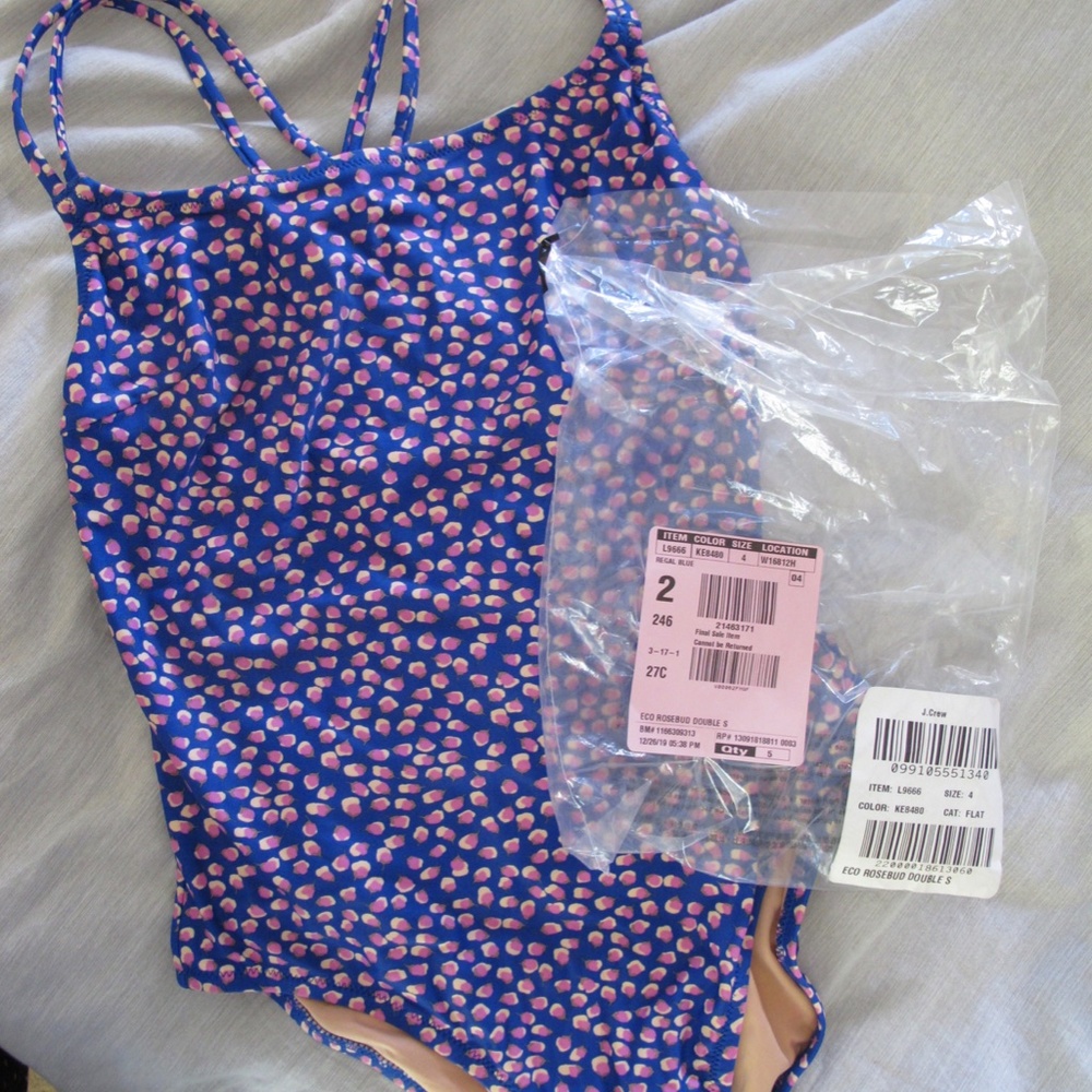 Eco ROSEBUD Double Cross Back New J Crew size 4 - Picture 7 of 7